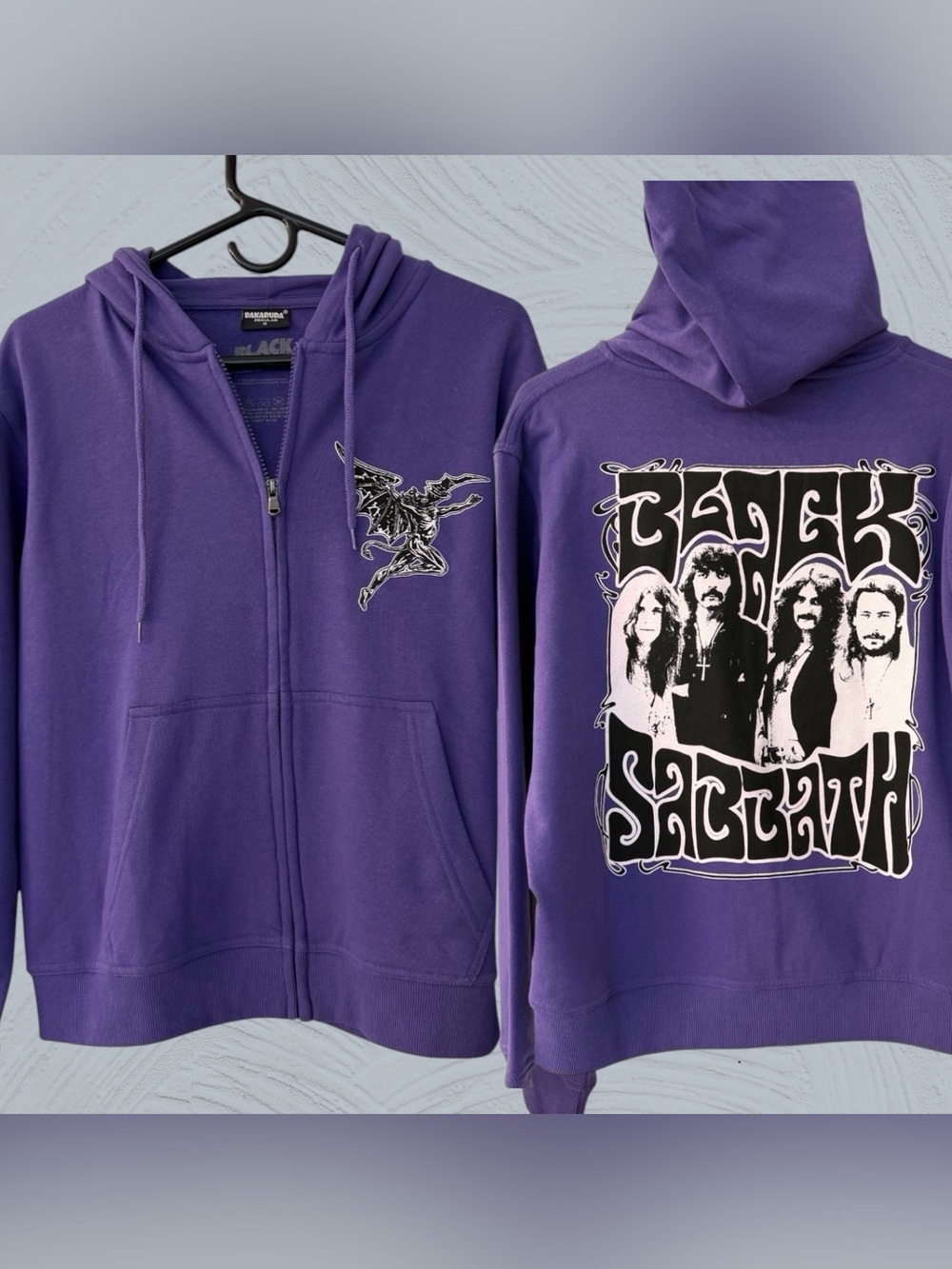 Black Sabbath Zip Up Hoodie Sweatshirt